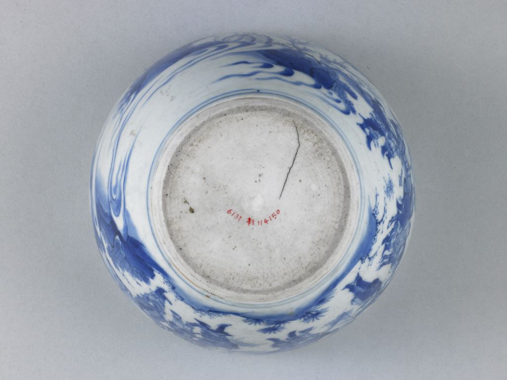 图片[2]-Blue and white figure vat-China Archive